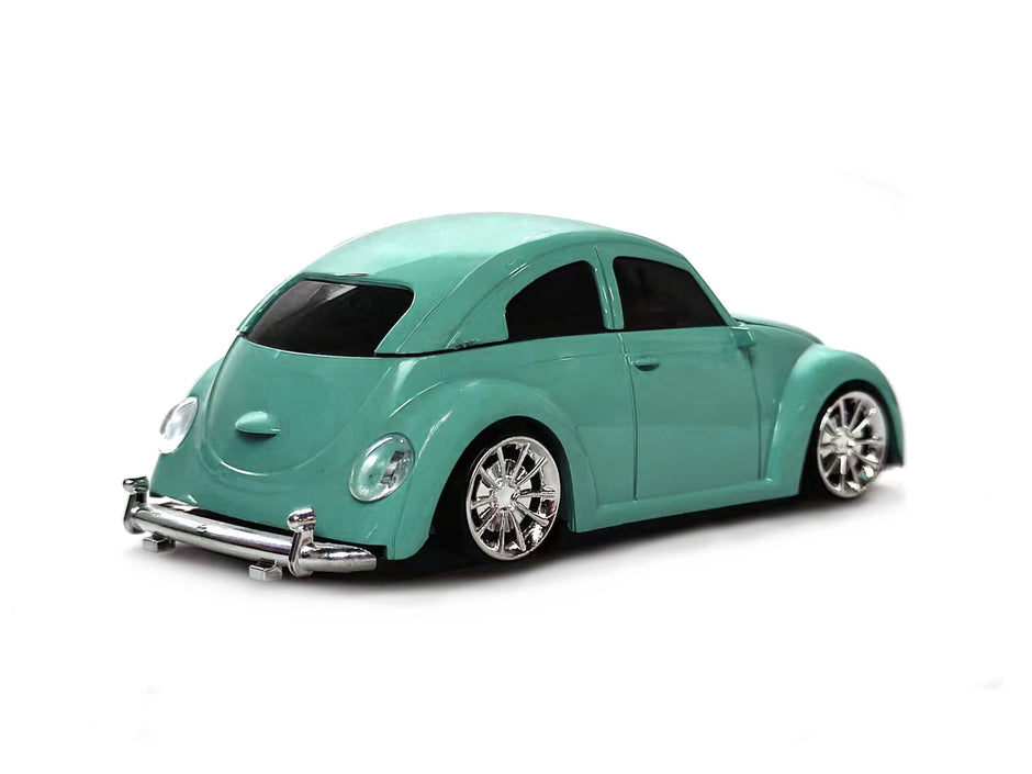 Wireless Bluetooth Mouse Compatible with iOS Windows Android - Works with Computer, Laptop, Tablet, Mobile Phone - Universal Bluetooth/USB Receiver Connectivity (VW01-TU, Turquoise)