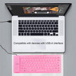 Foldable Silicone Keyboard, USB Keyboard, Wired Keyboard, 85 Keys USB Wired Waterproof Folding Silicone Keyboard for PC Laptop Notebook Pink