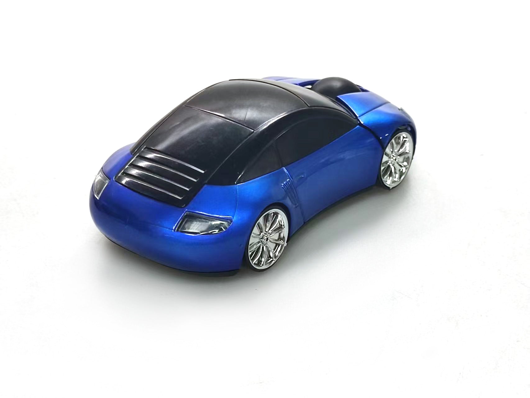 Car Bluetooth Wireless Mouse, 2.4GHz Optical, 2-Button, USB Compatible, PC and Laptop (Blue)