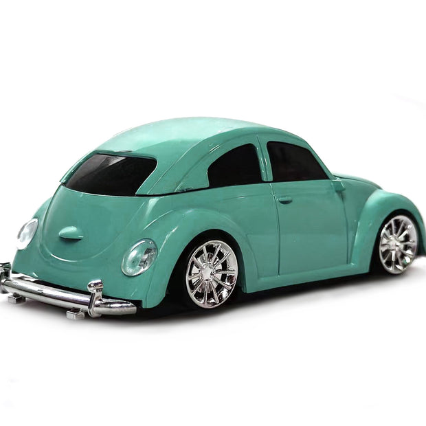 Wireless Bluetooth Mouse Compatible with iOS Windows Android - Works with Computer, Laptop, Tablet, Mobile Phone - Universal Bluetooth/USB Receiver Connectivity (VW01-TU, Turquoise)