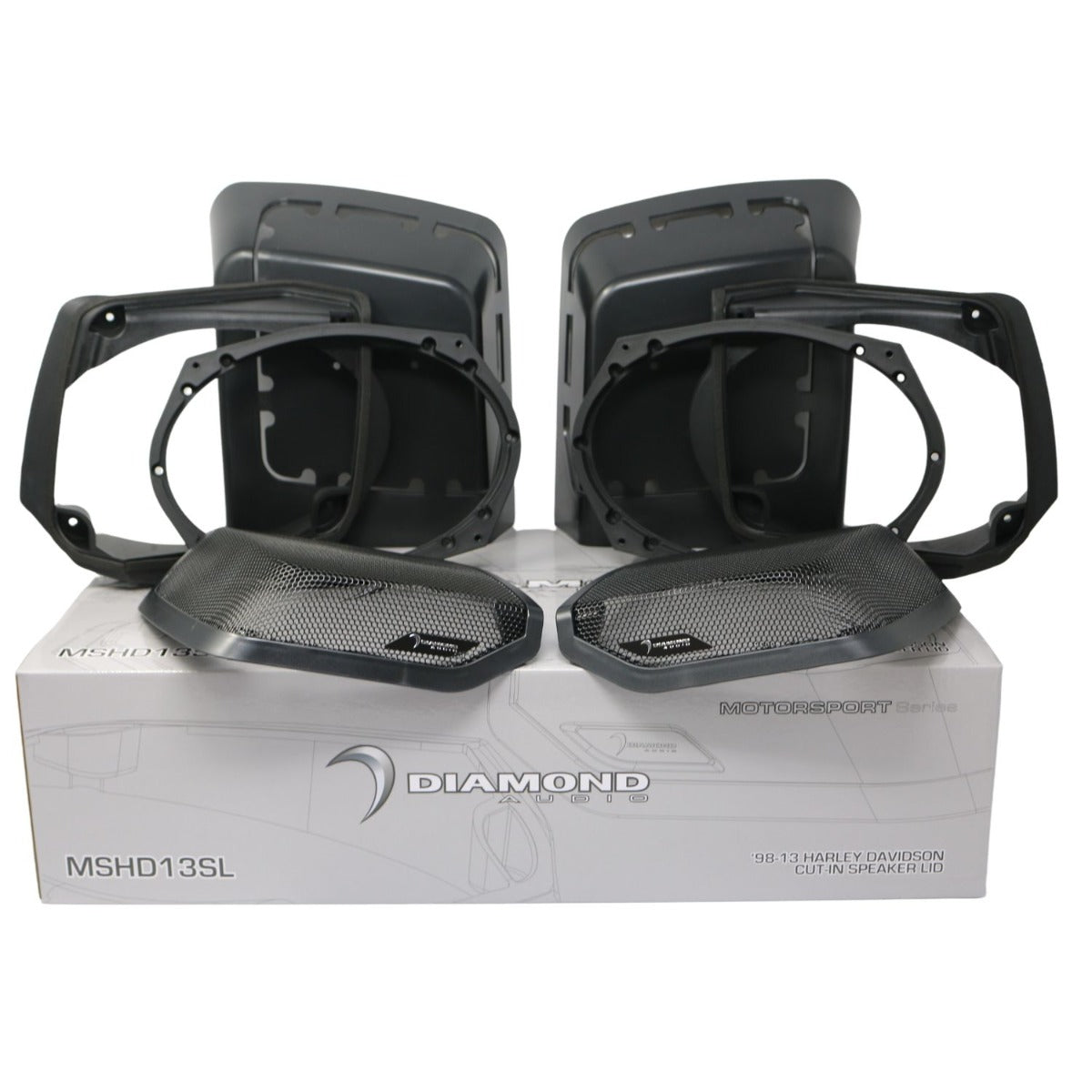 1998-2013 HARLEY DAVIDSON® CUT IN SPEAKER LIDKIT W/MS692NEO2 SEPAKERS(2Ω) - MSMS692NEO2LK13 - MSMS692NEO2LK13 - Diamond Audio