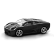Wireless Bluetooth Mouse Sports Car Style 2.4GHz LED Light Glossy Decoration Desktop Laptop Computer Mouse Optical Mice (Black)