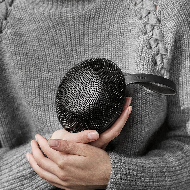 Vifa Reykjavik - Bluetooth Speaker| Nordic Design | Perfect Portable Wireless Speaker for Apple iPhone iOS and Samsung Android (Sandstone Grey)