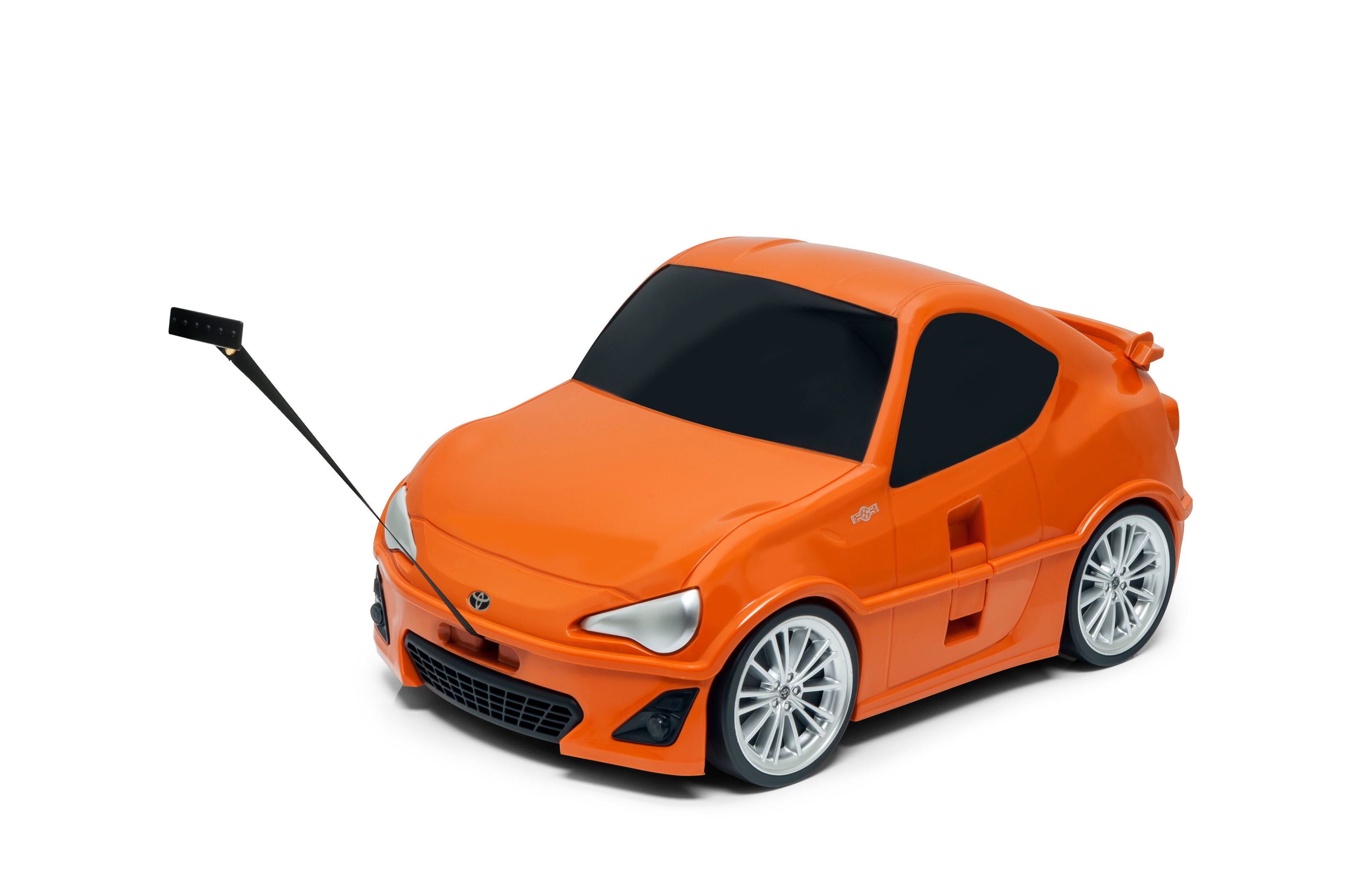Kids Car Travel Luggage Suitcase with Wheels Children Trolley Case Classic Car Design Orange