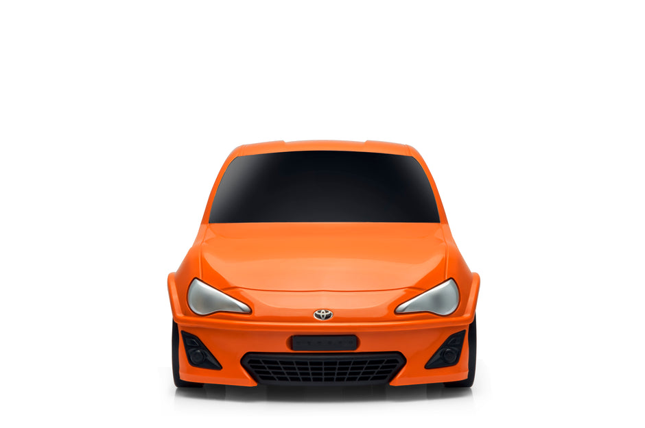 Kids Car Travel Luggage Suitcase with Wheels Children Trolley Case Classic Car Design Orange