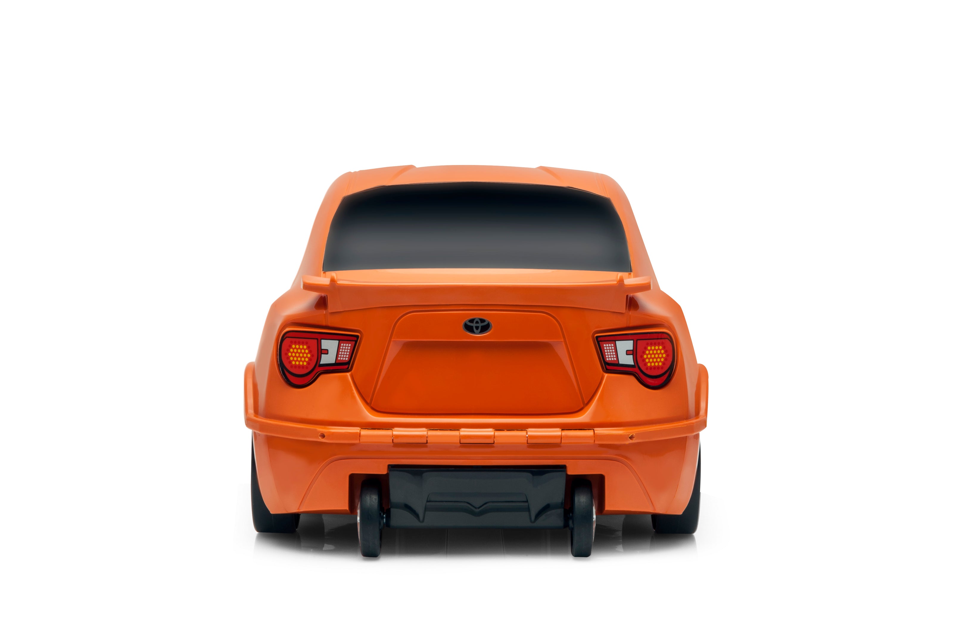 Kids Car Travel Luggage Suitcase with Wheels Children Trolley Case Classic Car Design Orange