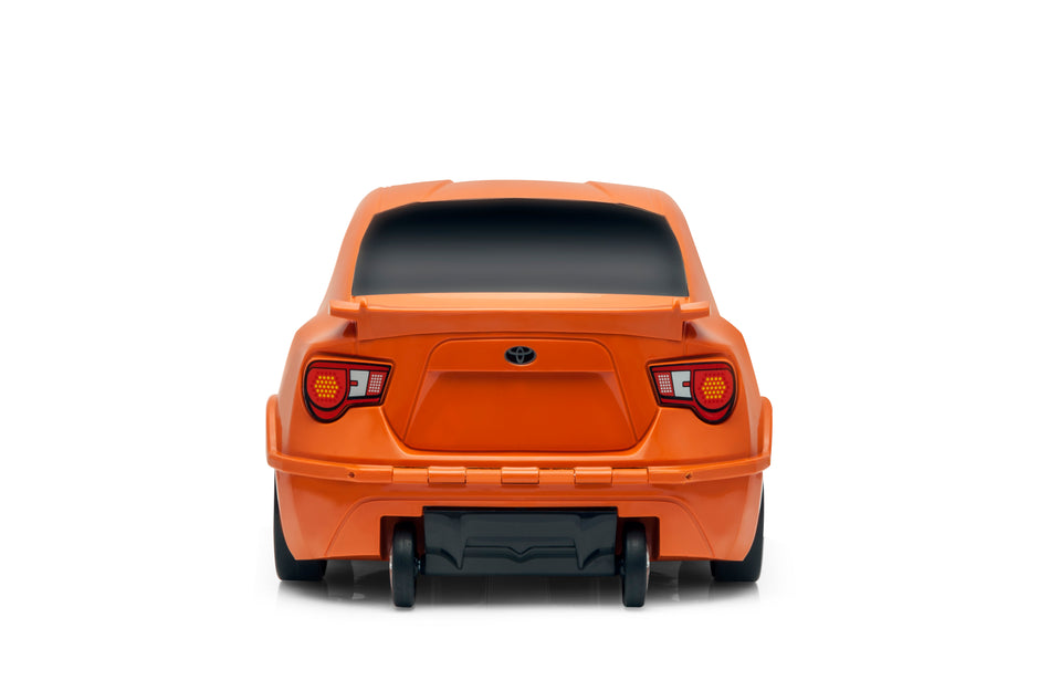 Kids Car Travel Luggage Suitcase with Wheels Children Trolley Case Classic Car Design Orange