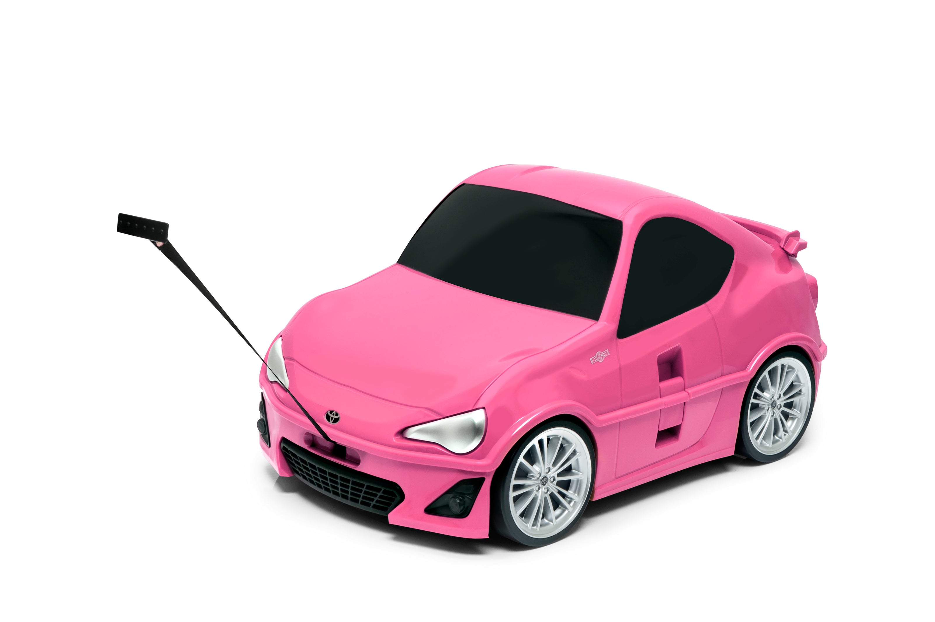 Kids Car Travel Luggage Suitcase with Wheels Children Trolley Case Classic Car Design Pink