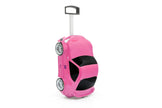 Kids Car Travel Luggage Suitcase with Wheels Children Trolley Case Classic Car Design Pink