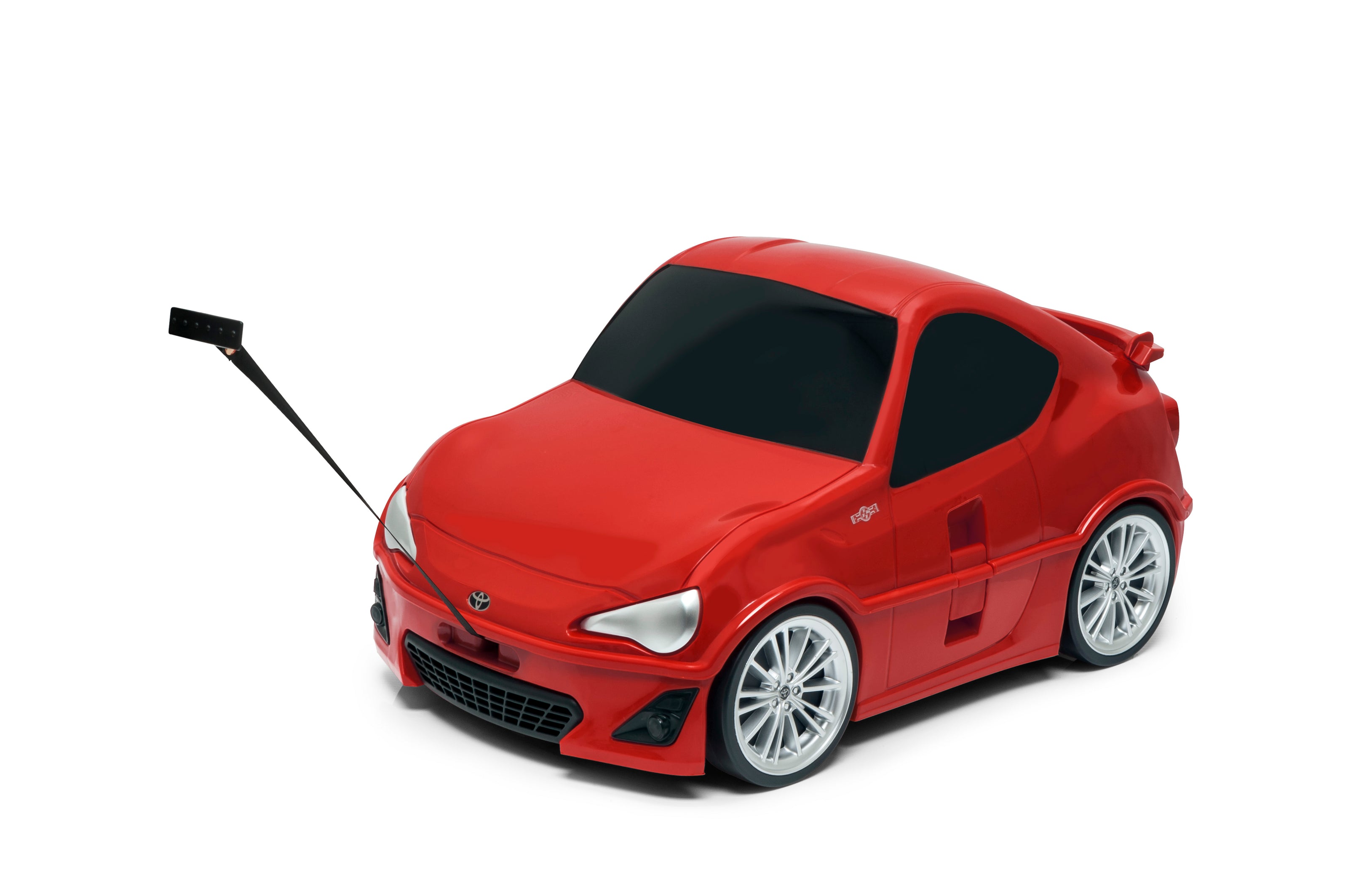 Kids Car Travel Luggage Suitcase with Wheels Children Trolley Case Classic Car Design Red