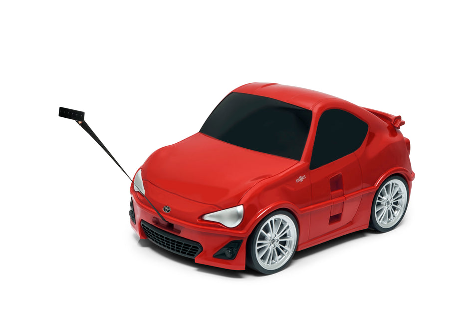 Kids Car Travel Luggage Suitcase with Wheels Children Trolley Case Classic Car Design Red