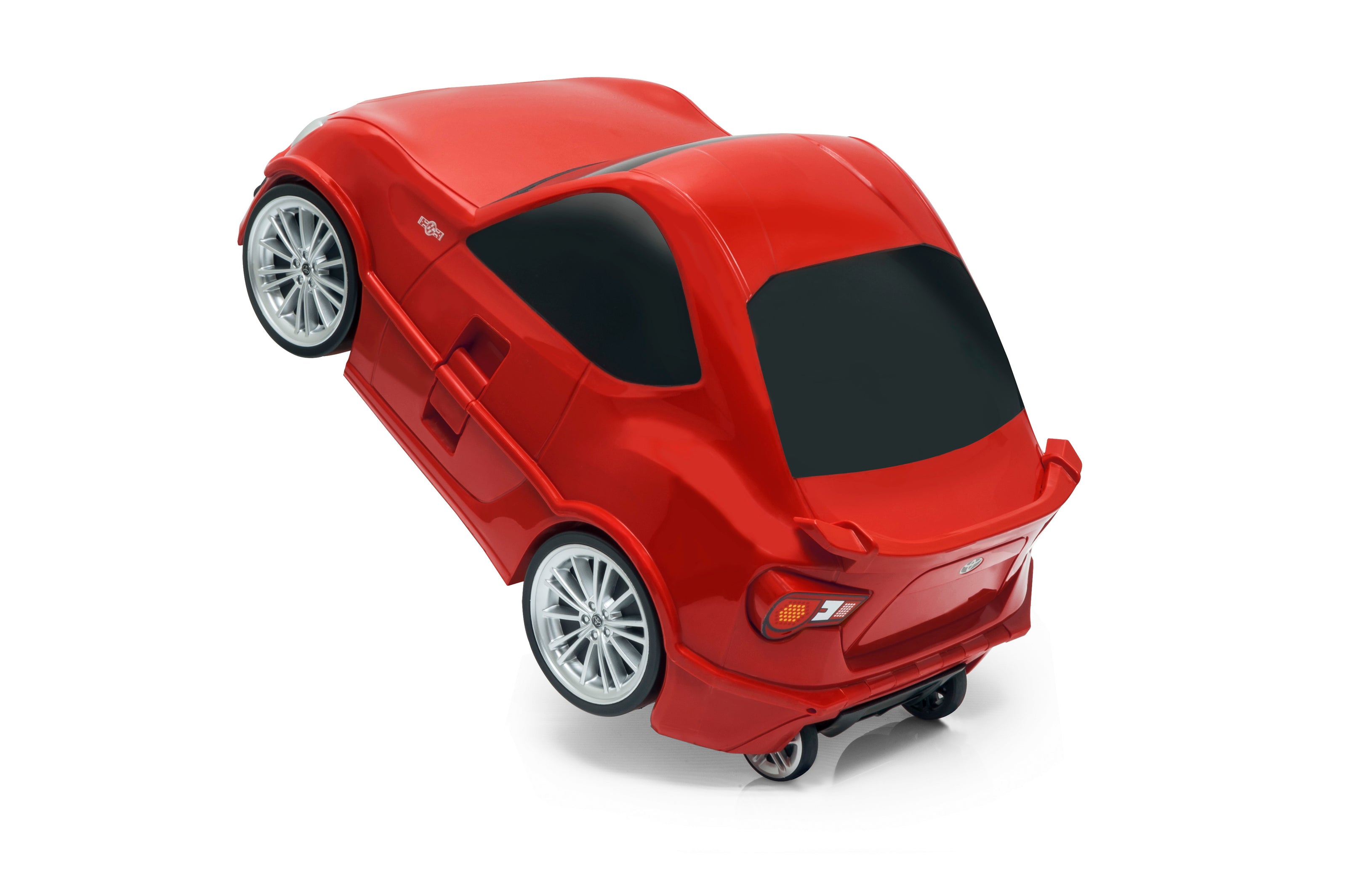 Kids Car Travel Luggage Suitcase with Wheels Children Trolley Case Classic Car Design Red