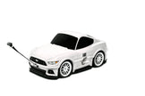 Kids Car Travel Luggage Suitcase with Wheels Children Trolley Case Muscle Car Design White