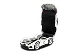 Kids Car Travel Luggage Suitcase with Wheels Children Trolley Case Muscle Car Design White