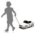Kids Car Travel Luggage Suitcase with Wheels Children Trolley Case Muscle Car Design White