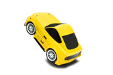 Kids Car Travel Luggage Suitcase with Wheels Children Trolley Case Muscle Car Design Yellow