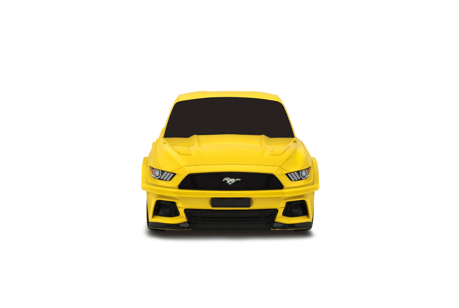 Kids Car Travel Luggage Suitcase with Wheels Children Trolley Case Muscle Car Design Yellow