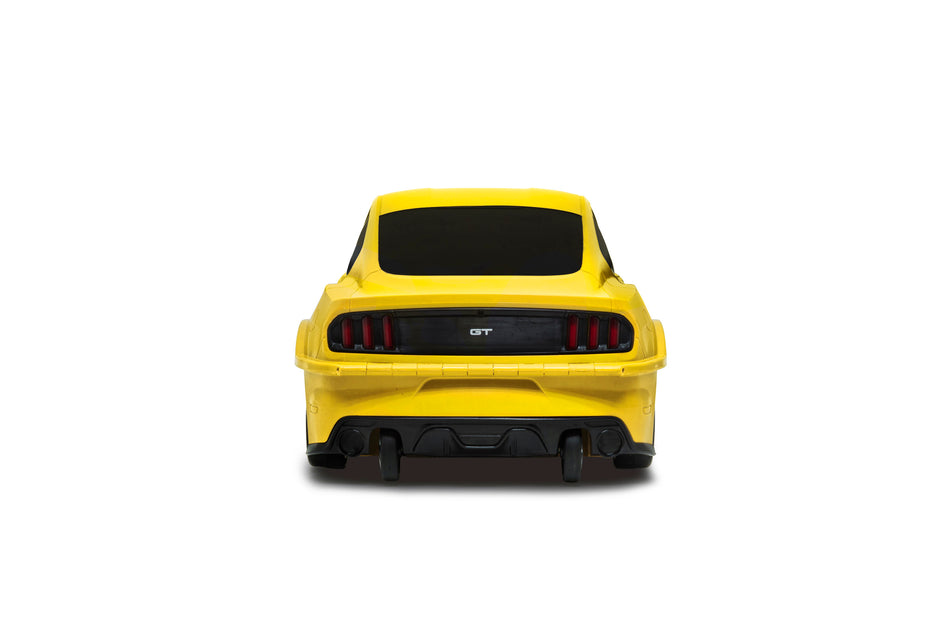 Kids Car Travel Luggage Suitcase with Wheels Children Trolley Case Muscle Car Design Yellow