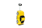 Kids Car Travel Luggage Suitcase with Wheels Children Trolley Case Muscle Car Design Yellow