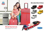 Kids Car Travel Luggage Suitcase with Wheels Children Trolley Case Classic G-Wagon Design White