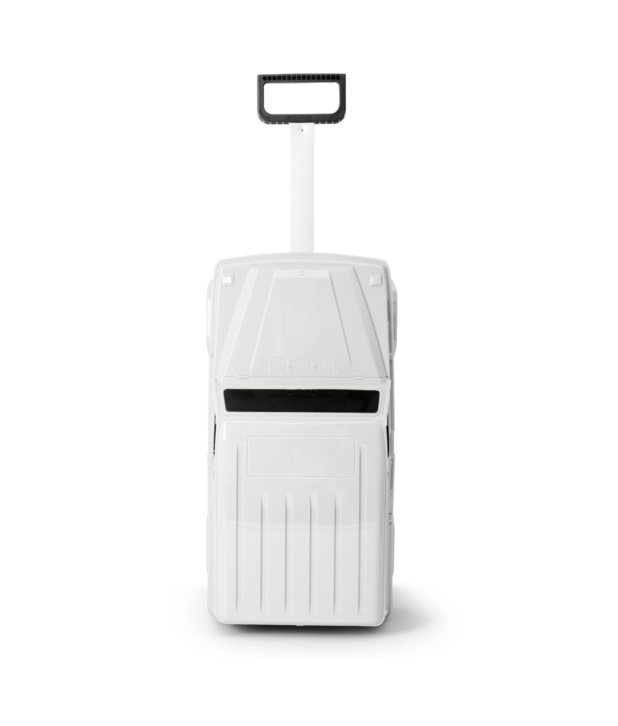 Kids Car Travel Luggage Suitcase with Wheels Children Trolley Case Classic G-Wagon Design White
