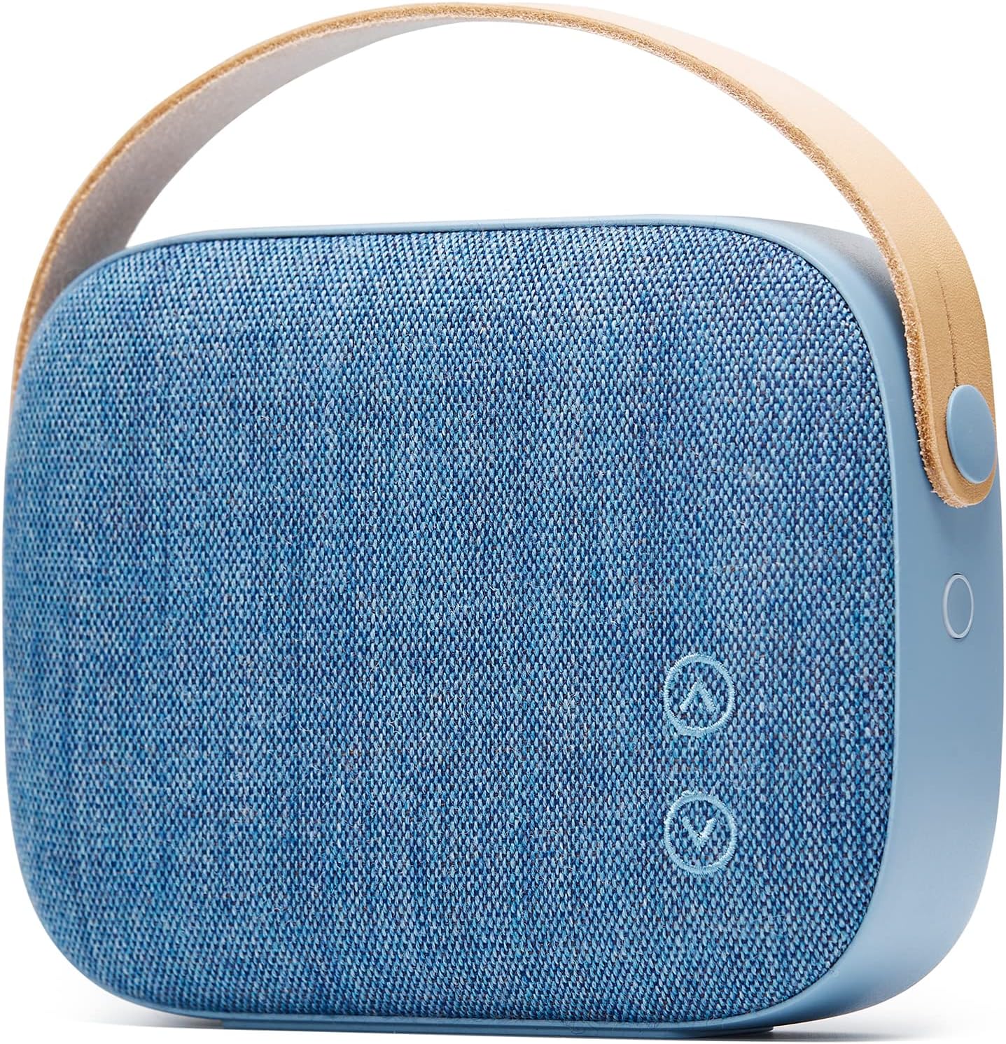Vifa Helsinki Bluetooth Speaker - Portable Mini Speaker with Handbag Look, IPX4 Waterproof, HD Stereo Sound, Wireless Bluetooth Speaker for Outdoor, Home, Party (Aqua Blue)