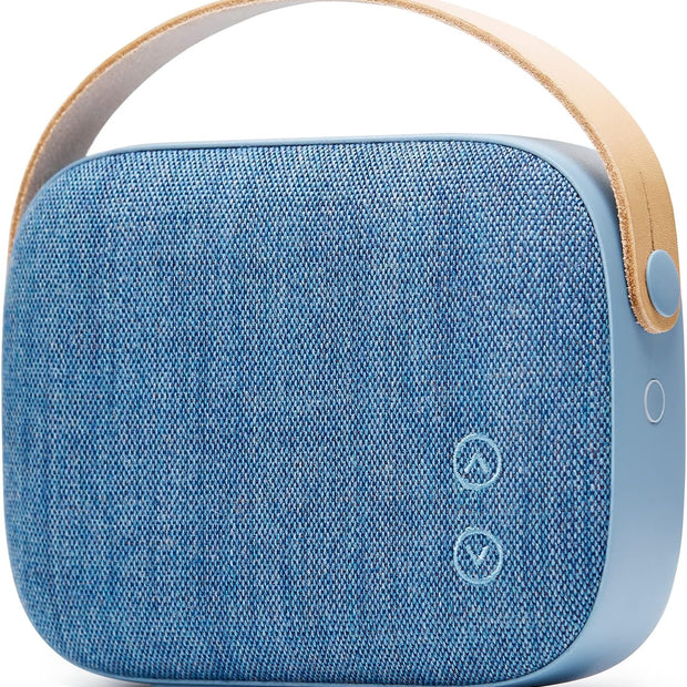Vifa Helsinki Bluetooth Speaker - Portable Mini Speaker with Handbag Look, IPX4 Waterproof, HD Stereo Sound, Wireless Bluetooth Speaker for Outdoor, Home, Party (Aqua Blue)