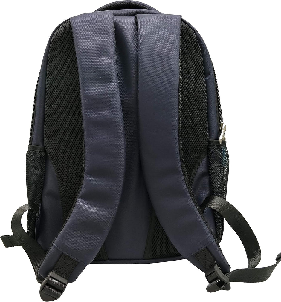 Slim Business Backpack with USB Charging Port Anti Theft Water Resistant Blue
