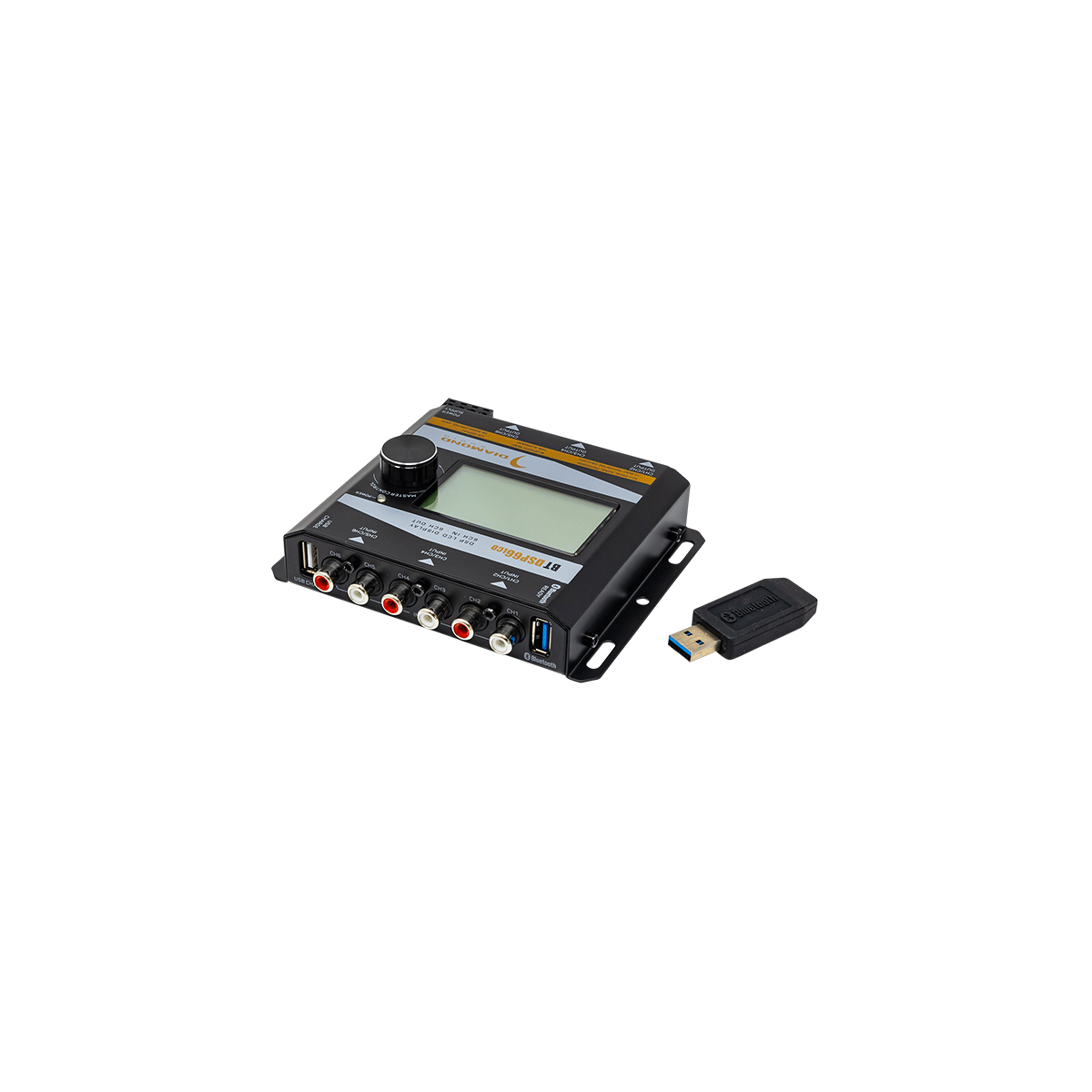 6-Channel Digital Signal Processor W/Bluetooth & LCD Display - BTDSP66LCD