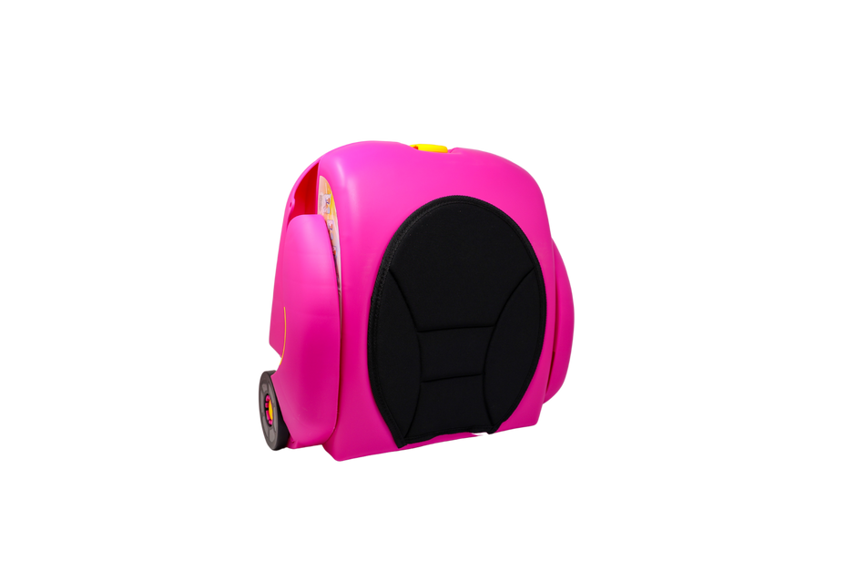 Baby Voyage Carry-On Luggage for Kids - 2 in 1 Luggage and Seat - Pink