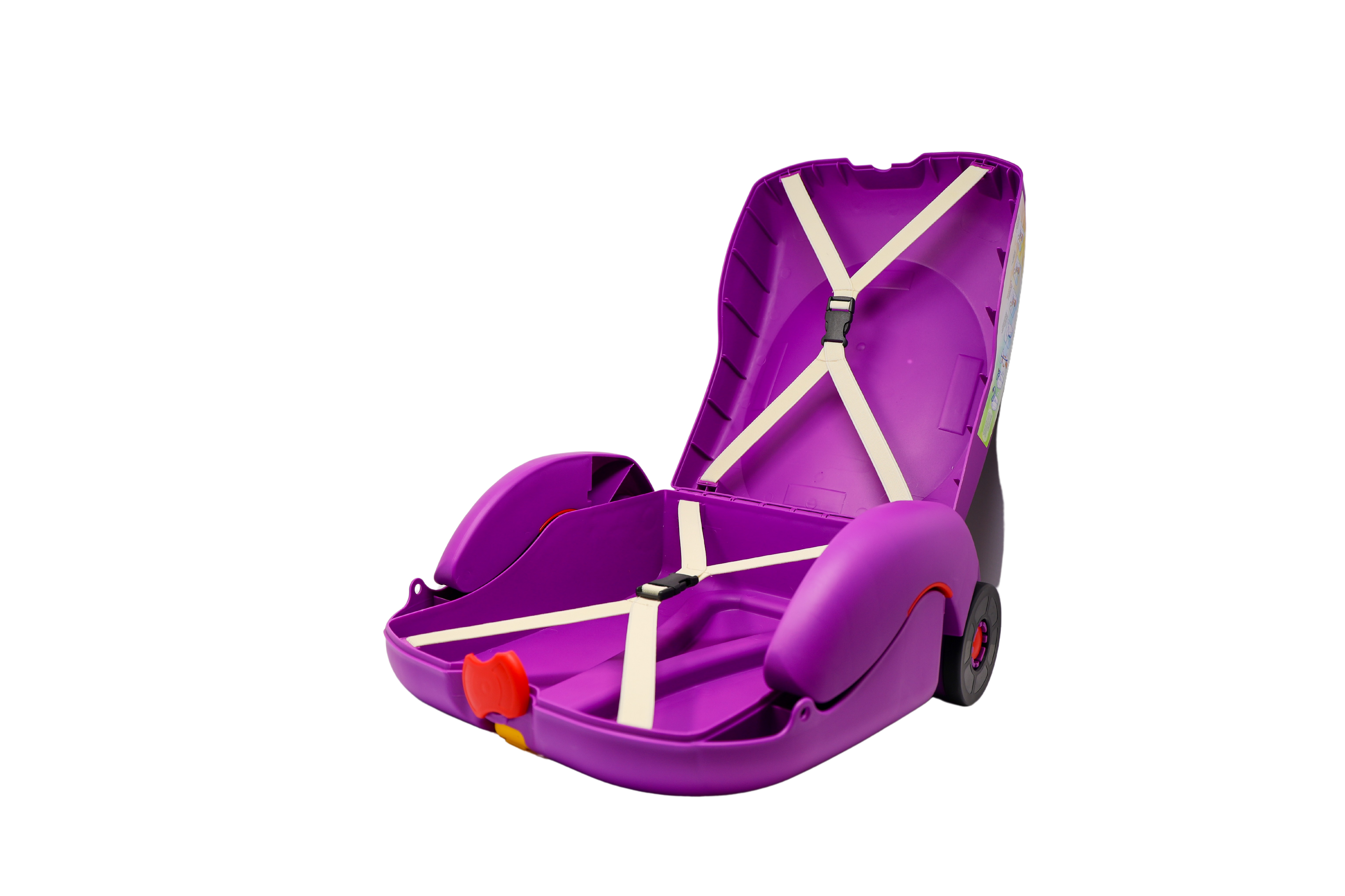 Baby Voyage Carry On Luggage for Kids - 2 in 1 Luggage and Seat - Purple