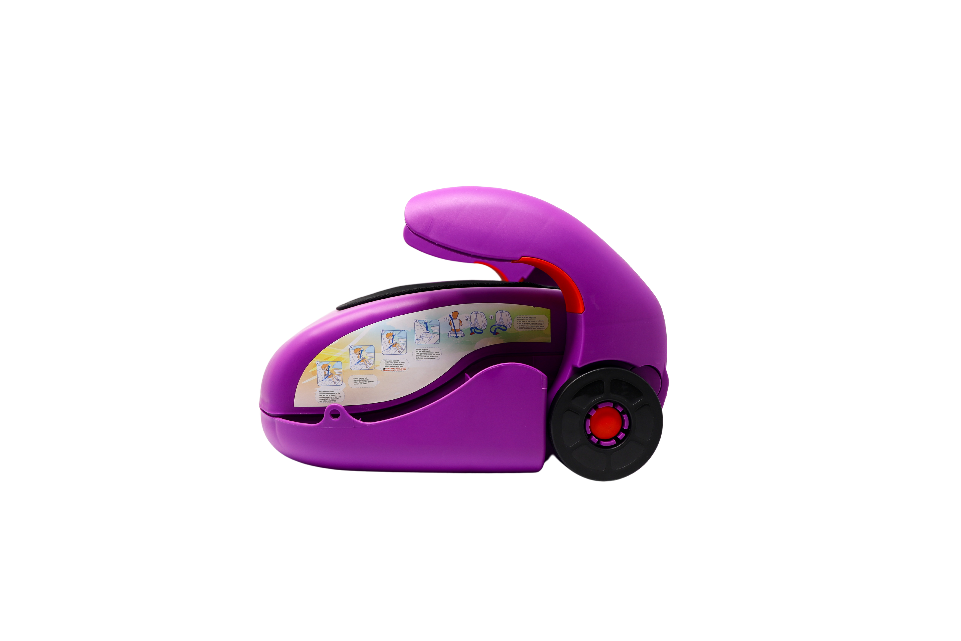 Baby Voyage Carry On Luggage for Kids - 2 in 1 Luggage and Seat - Purple