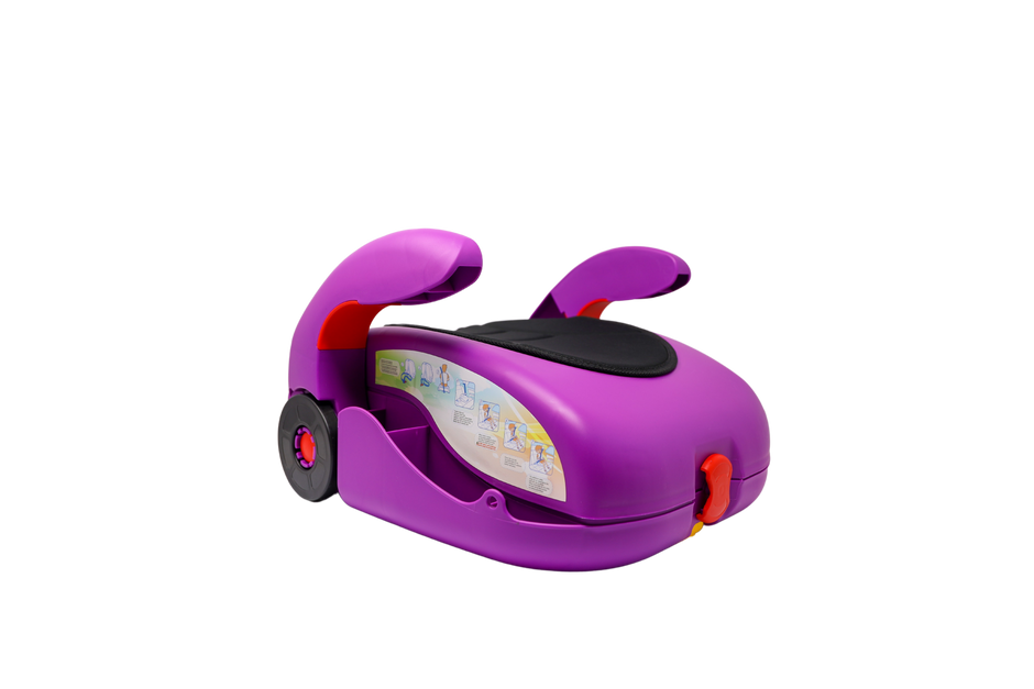 Baby Voyage Carry On Luggage for Kids - 2 in 1 Luggage and Seat - Purple