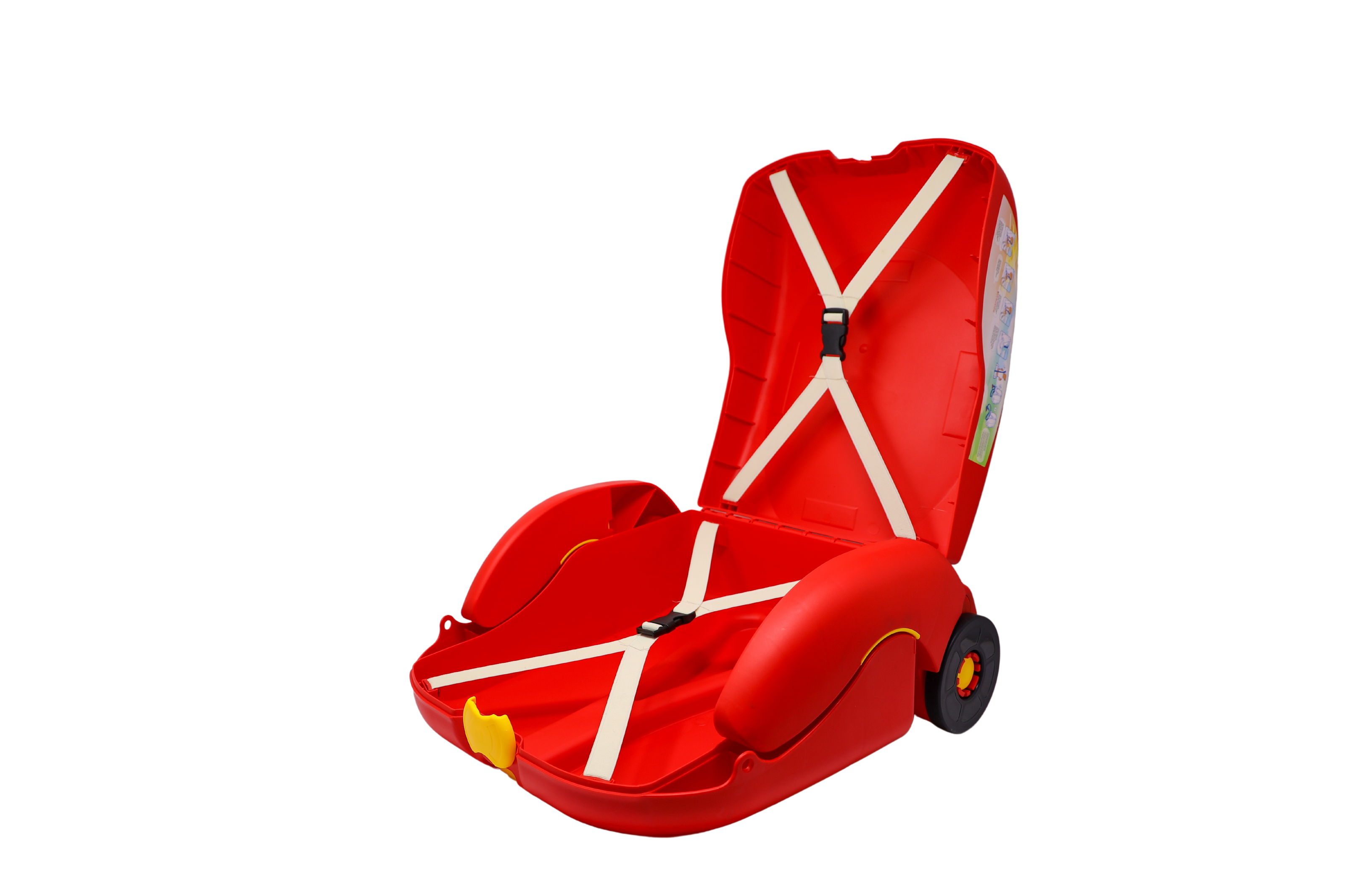 Baby Voyage Carry-On Luggage for Kids - 2 in 1 Luggage and Seat - Red