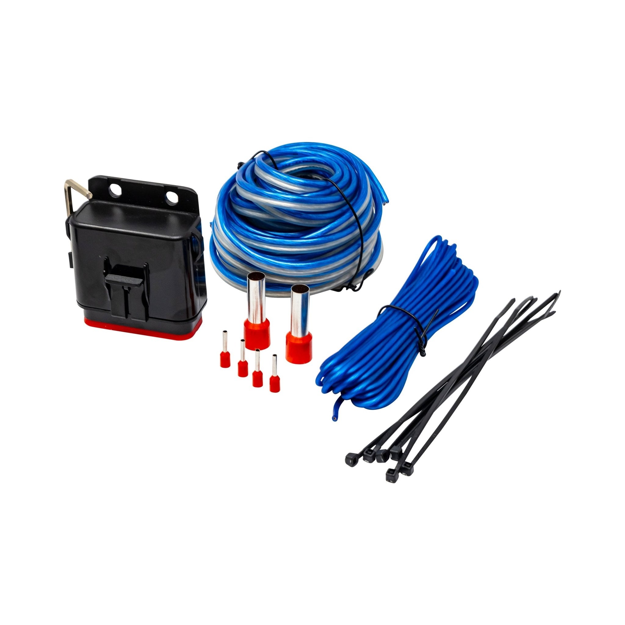 4 Gauge Complete Waterproof Amp Kit, 20ft. with RCA, Speaker Cable - CAKM42 - Cerwin Vega