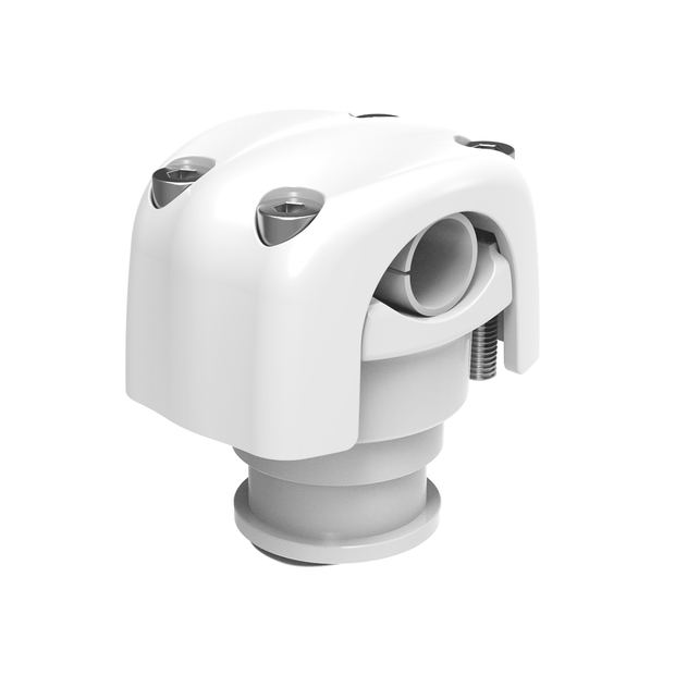 0.75" - 1.75" Pod/Canister White Clamps (Pair) - CS75W - Cerwin Vega