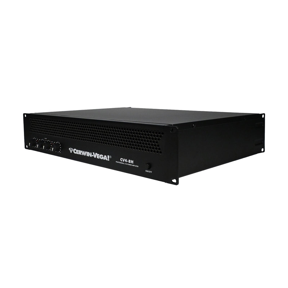 4-Channel Power Audio Amplifier, 1420W 120V-Bridging 8Ω - CV4-8H - Cerwin Vega
