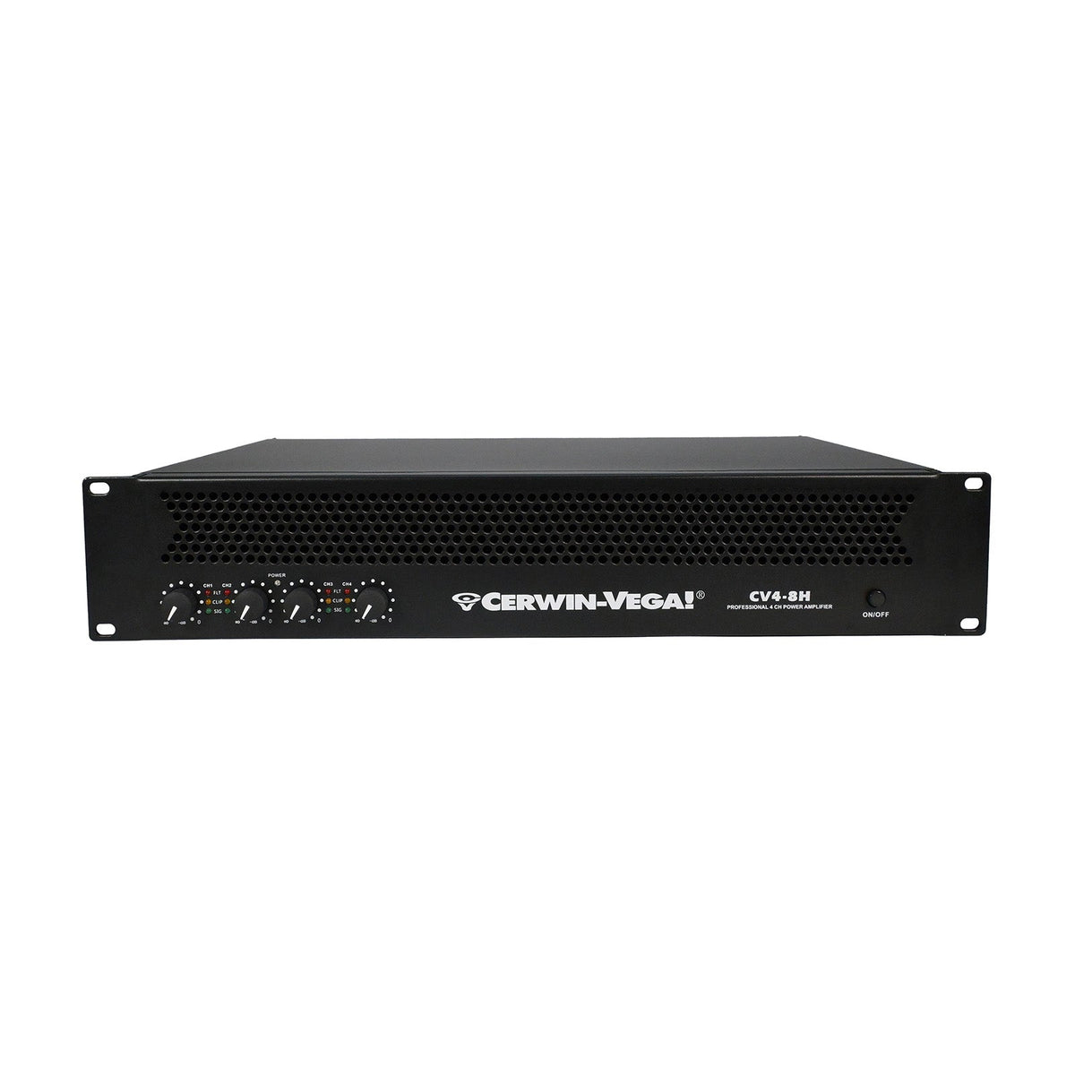 4-Channel Power Audio Amplifier, 1420W 120V-Bridging 8Ω - CV4-8H - Cerwin Vega
