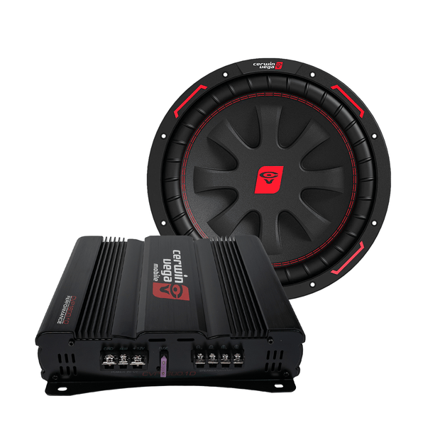 Cerwin-Vega CVP single 10 inch subwoofer and amp bundle - view 1