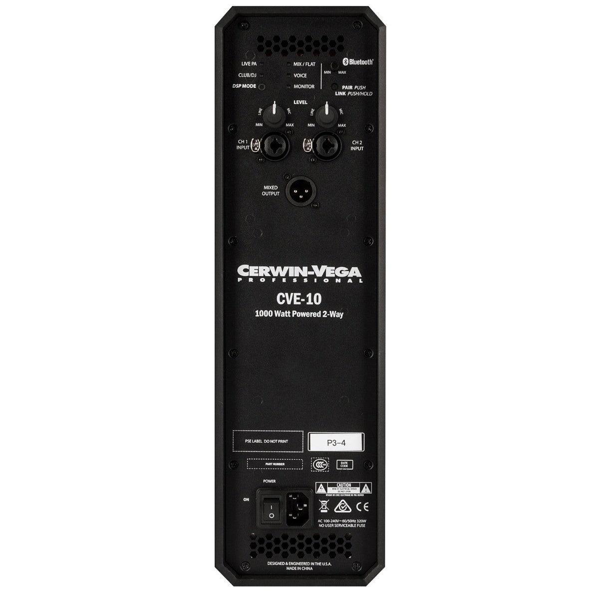 Cerwin-Vega CVE-10 10 inch 2-way powered PA speaker - view 6