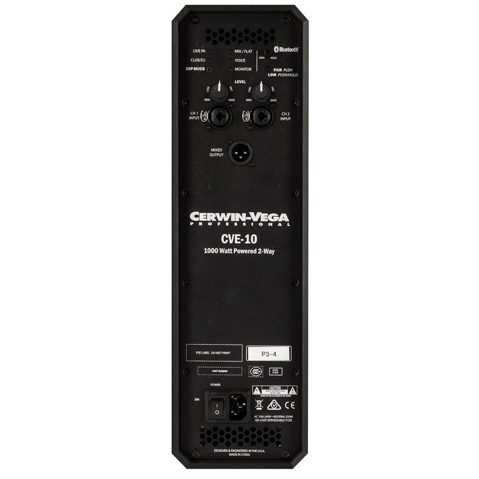 Cerwin-Vega CVE-10 10 inch 2-way powered PA speaker - view 6