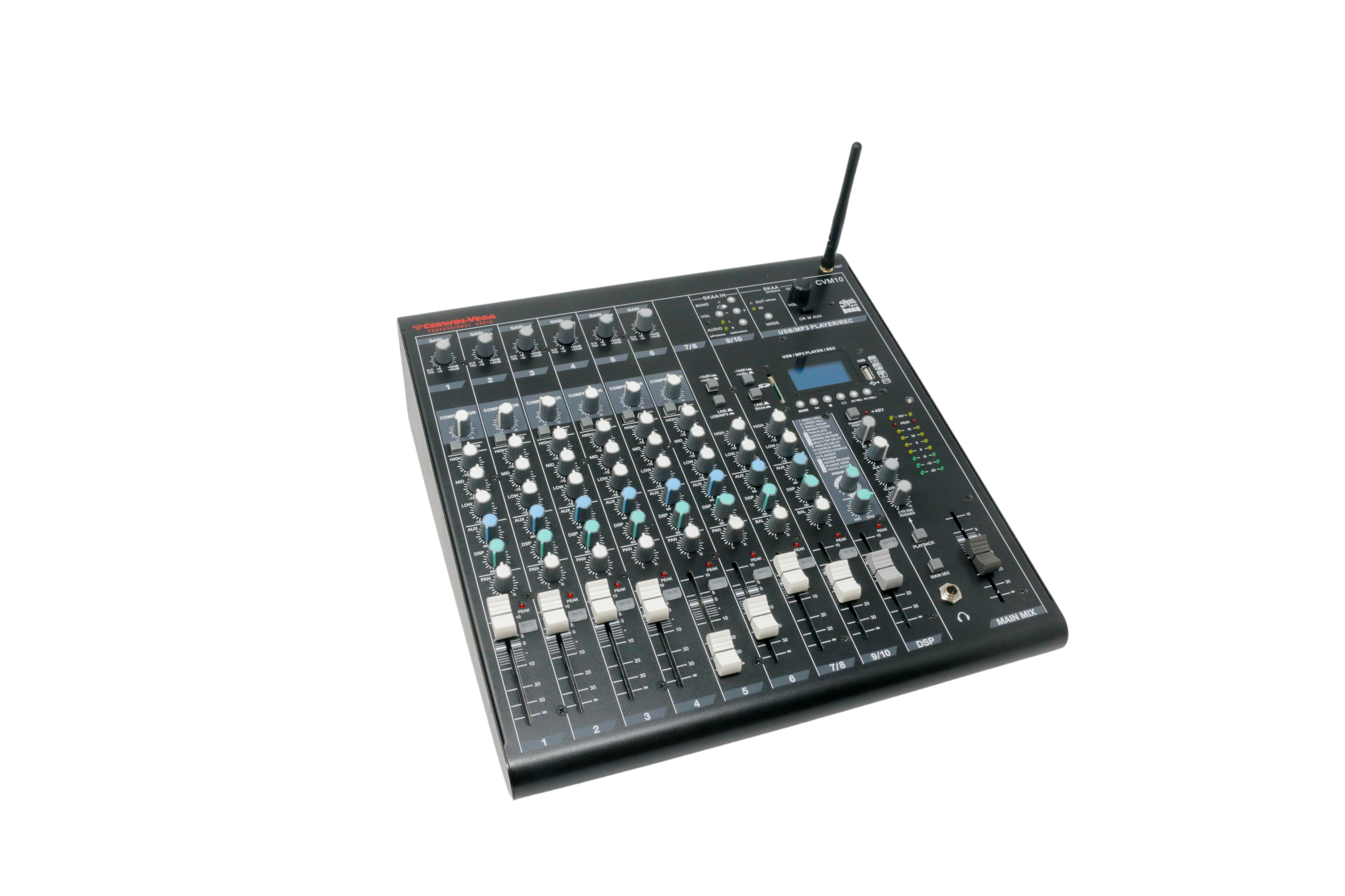 CVM10  10 CHANNEL MIXER W/BT & SKAA