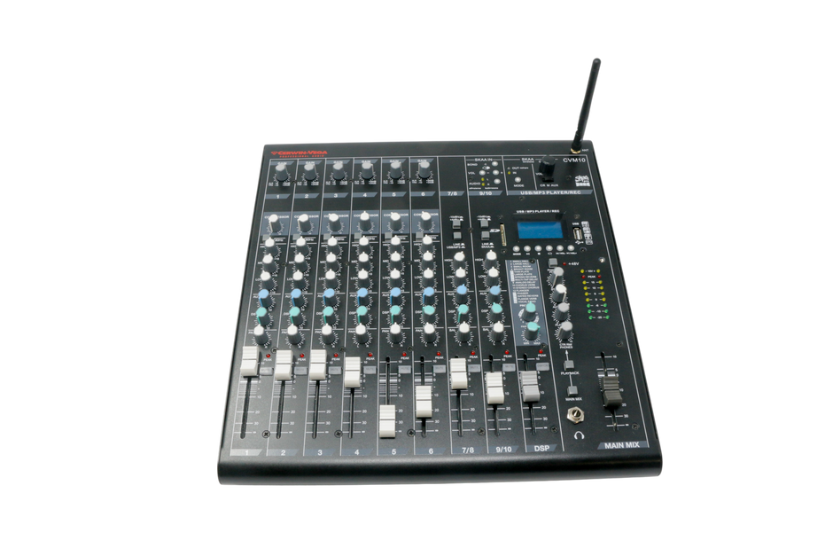 CVM10  10 CHANNEL MIXER W/BT & SKAA