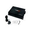 The CVP Pro Amplifier is a black rectangular device with a ribbed surface, featuring the 