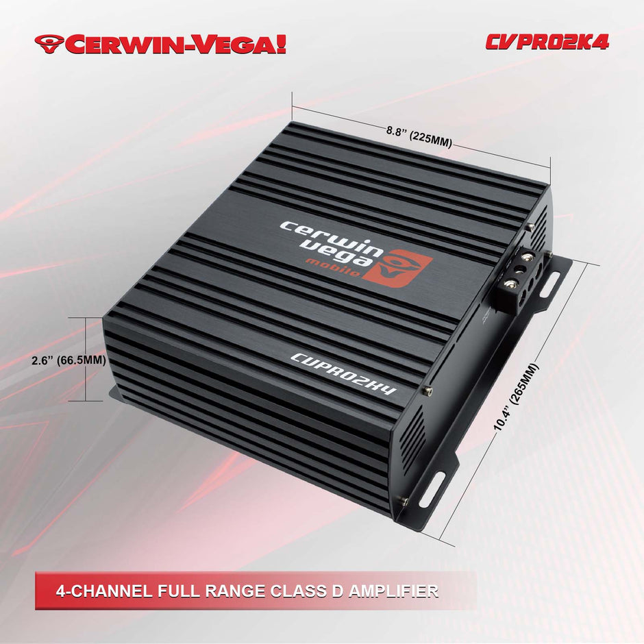 CVPRO Series 4-Channel Full Range Class D Amplifier 2000W - CVPRO2K4