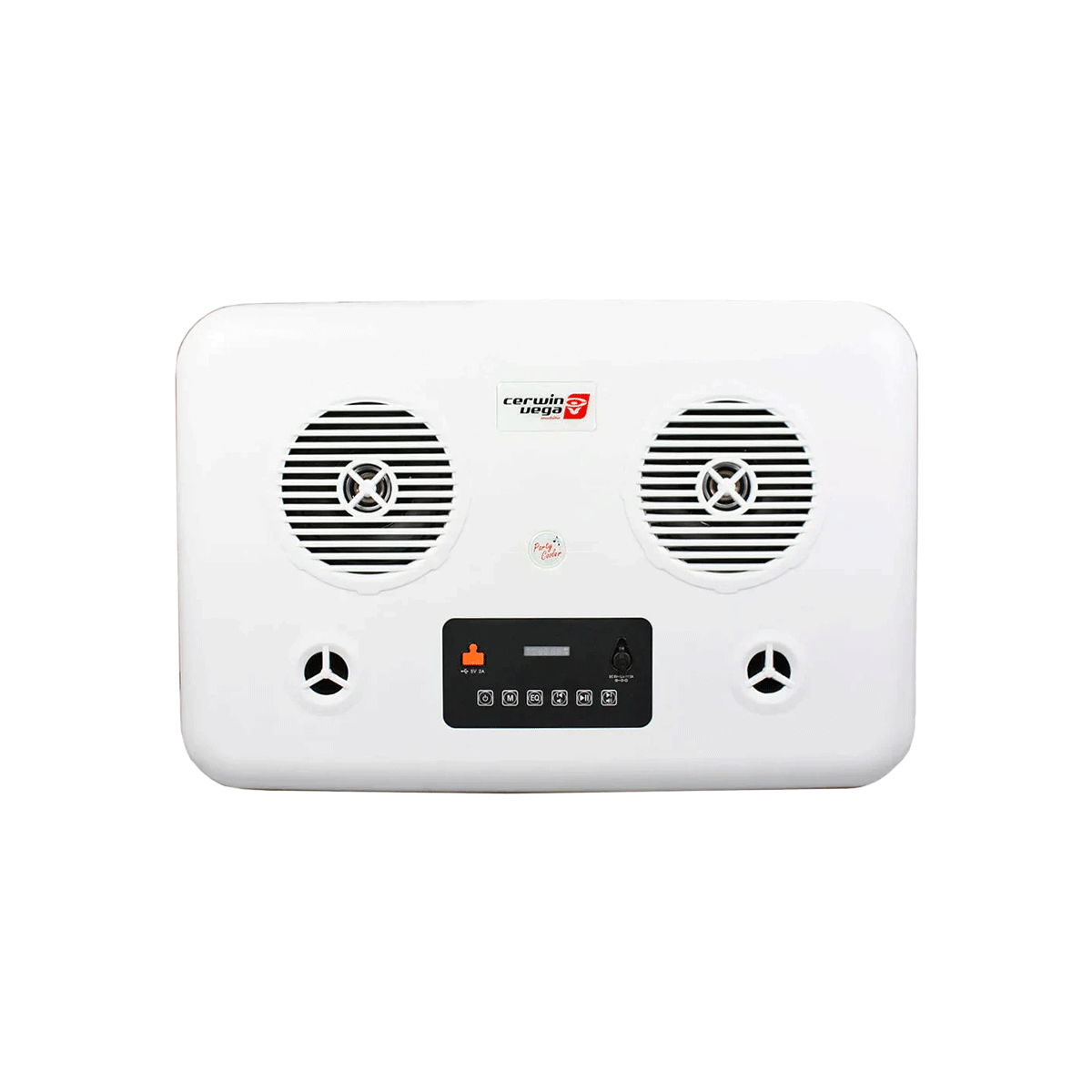 The CVC65OR is a sleek 55QT orange cooler with dual 6.5