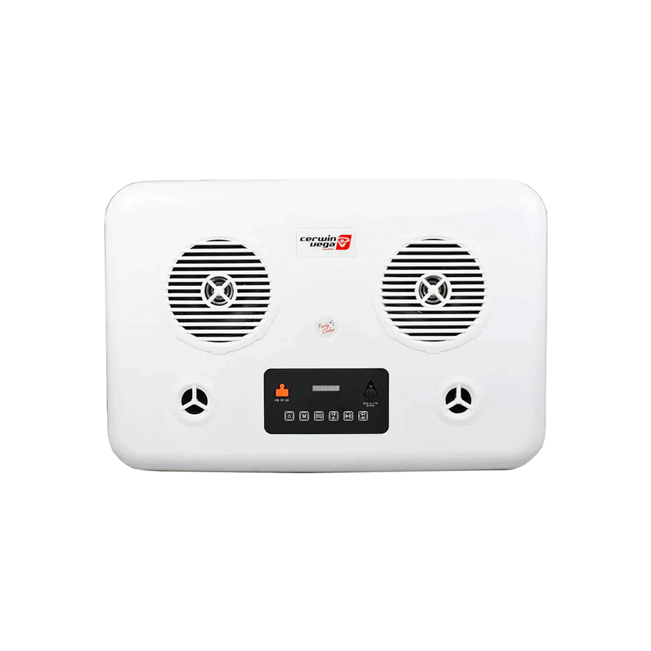 The CVC65OR is a sleek 55QT orange cooler with dual 6.5