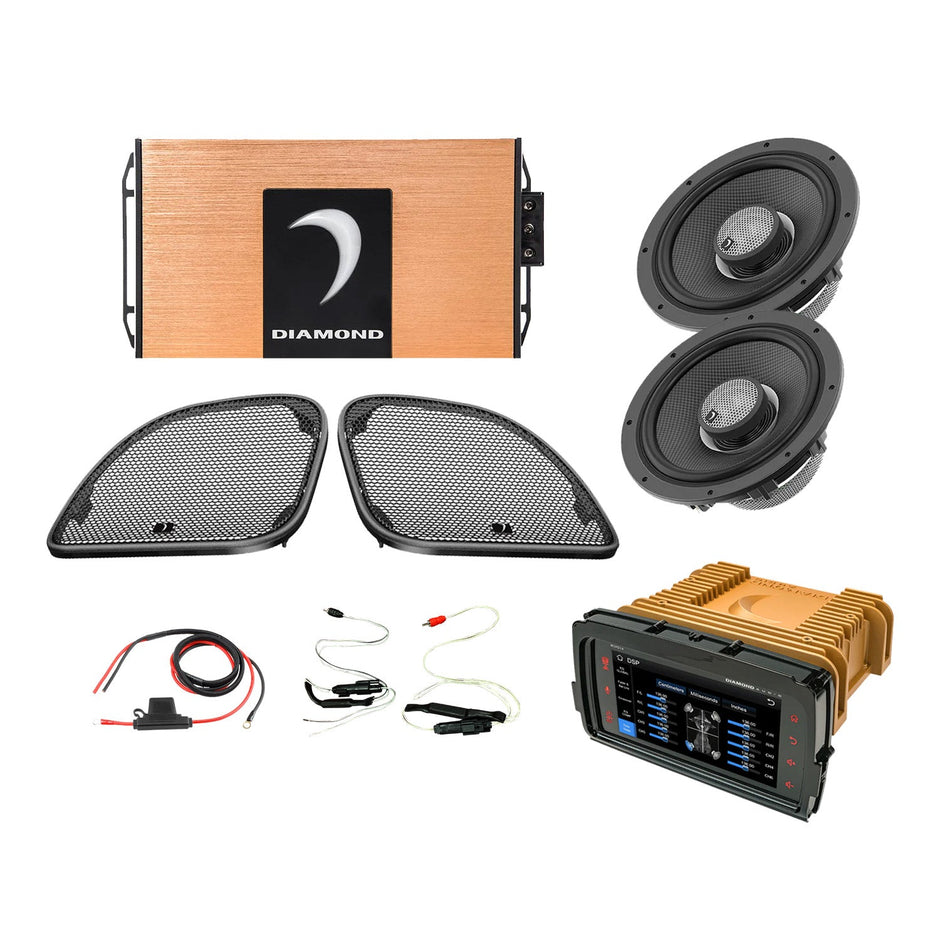14 - 23 Harley Davidson® Road Glide 2 - Speaker System - DA1423RGSP1R - DA1423RGSP1R - Diamond Audio