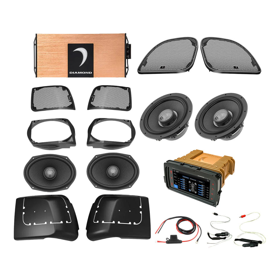 14 - 23 Harley Davidson® Road Glide 4 - Speaker System - DA1423RGSP3R - DA1423RGSP3R - Diamond Audio