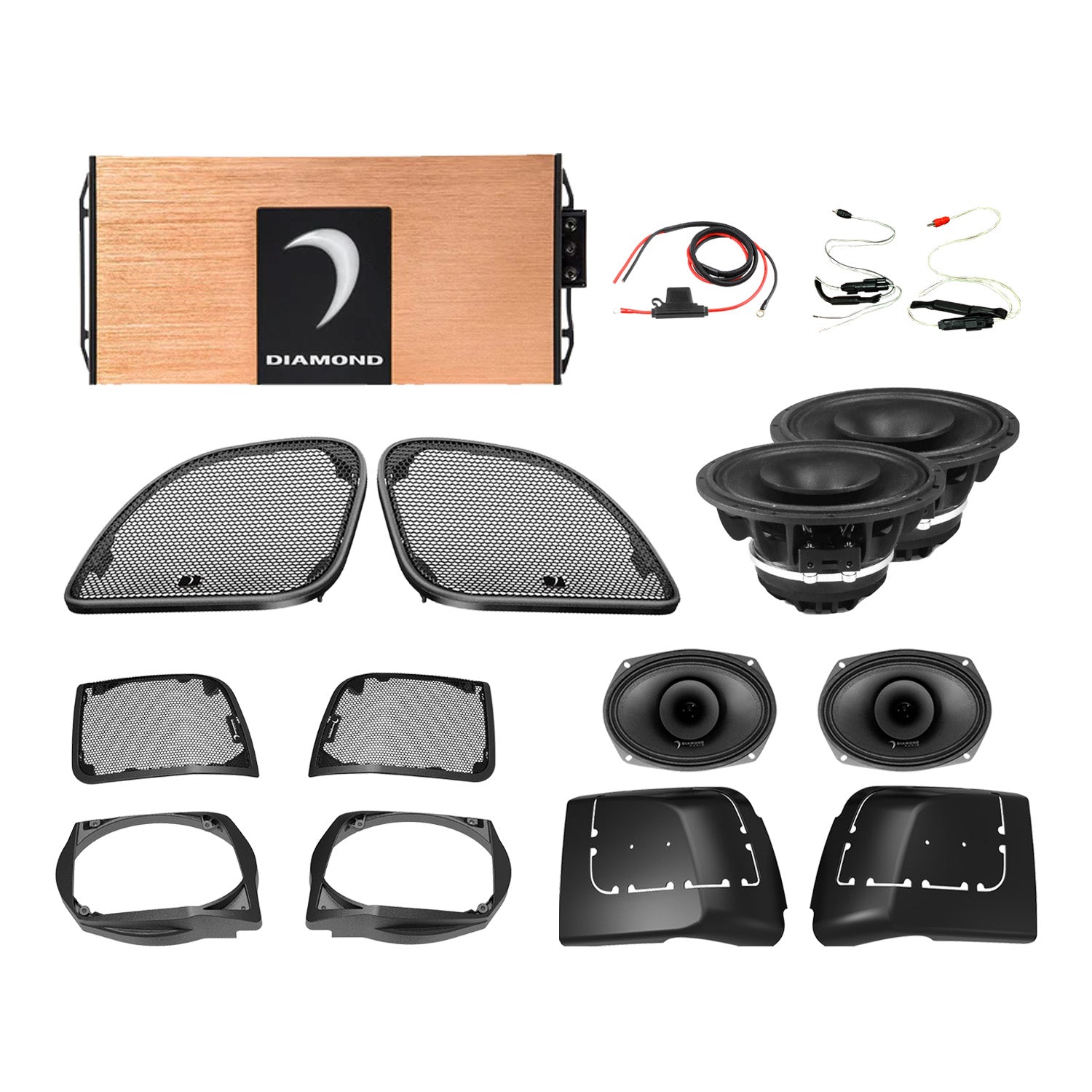 14 - 23 Harley Davidson® Road Glide 4 - Speaker System - DA1423RGSP4 - DA1423RGSP4 - Diamond Audio
